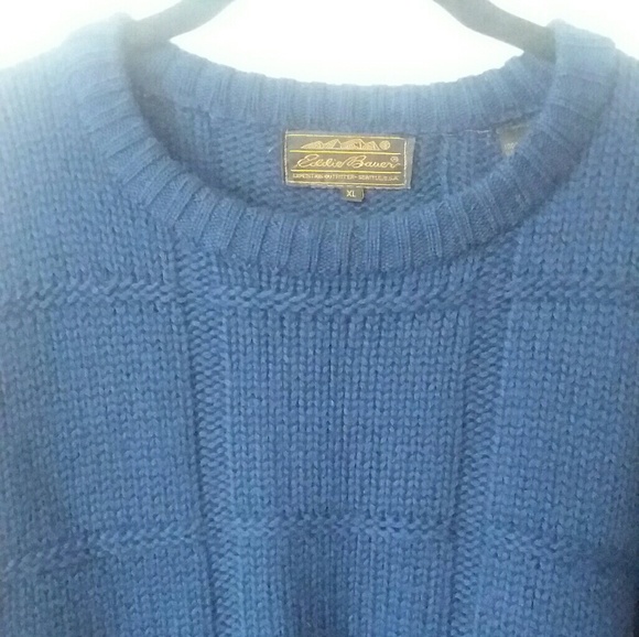Eddie Bauer Mens Blue Sweater - Picture 3 of 5